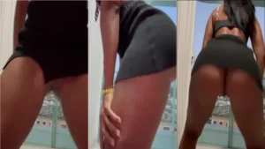 Mariana Melo, a danada, acabou mostrando a bucetinha dela