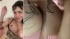 Tatuada se divertindo com sexo amador, disfrutando do pau empolgado do rapaz