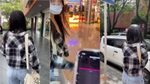 Vazou que a annie_dreams7 tava dando um rolê na rua com um vibrador na xoxota