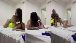 Vídeo caseiro da Lolla Martinelli e sua parceira de rolê