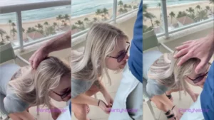 Vídeo caseiro da Panty Nectar se deliciando na sacada